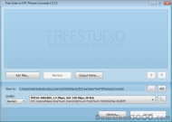 Free Video to HTC Phones Converter screenshot
